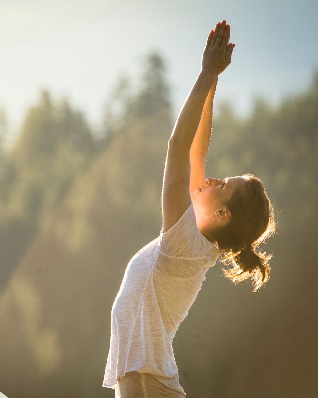 yoga in de herfst buiten