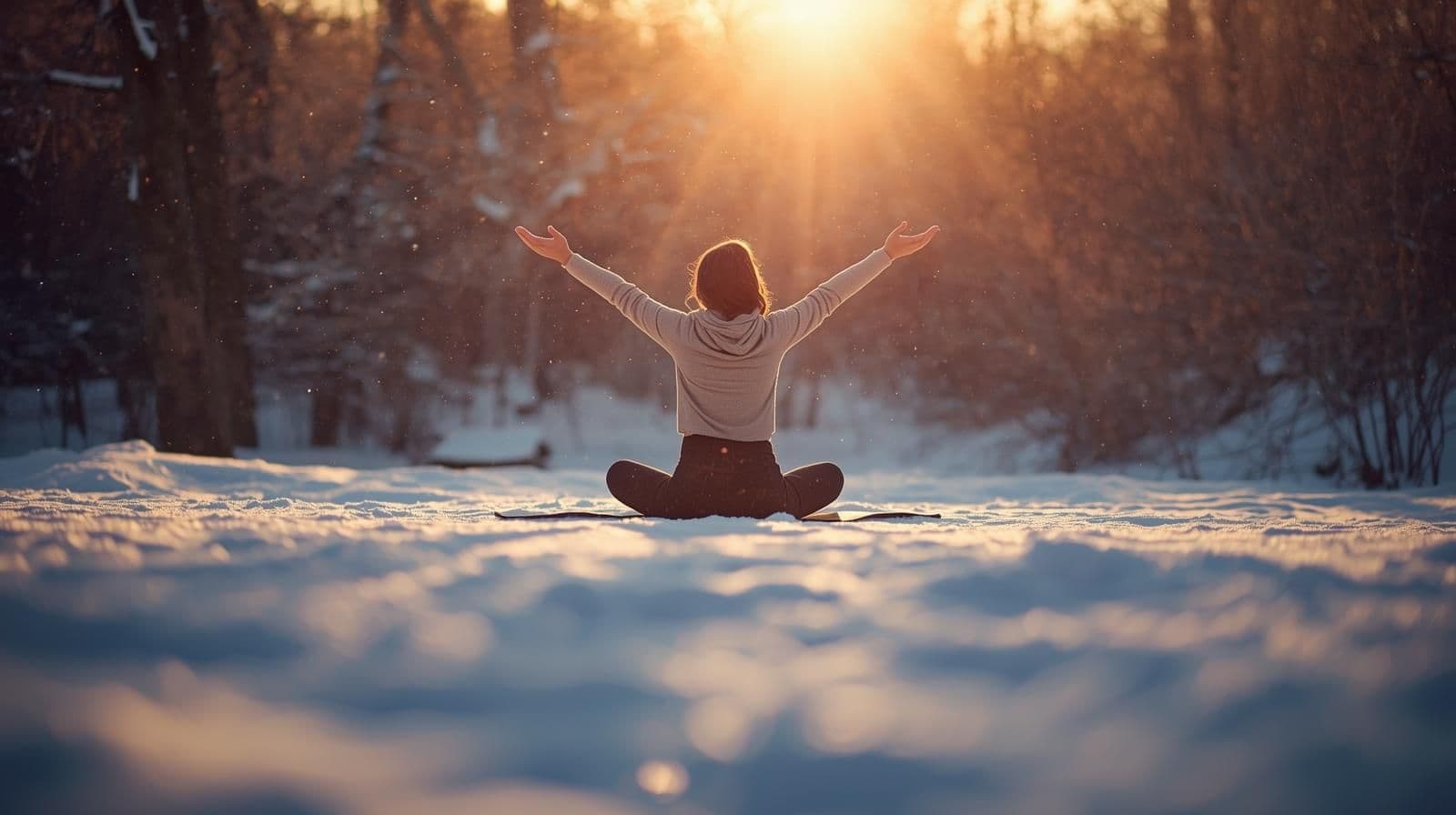 yoga in de herfst buiten
